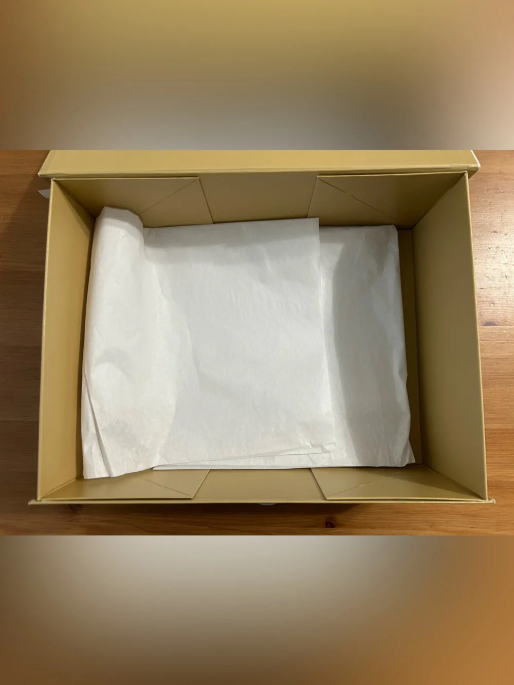 Michael Kors gift box in black with ribbon and tissue paper small size
